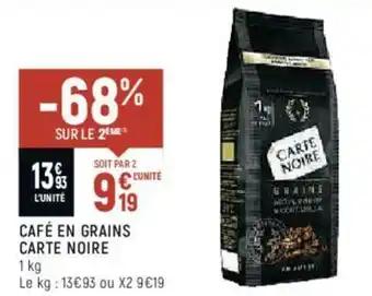 Spar Café en grains carte noire offre
