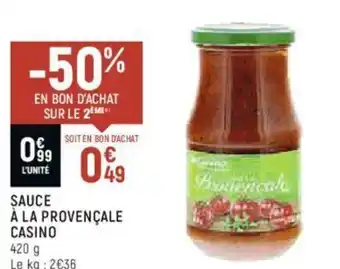 Sauce à la provençale casino
