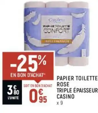 Spar Papier toilette rose offre