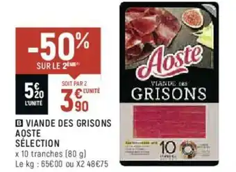 Spar Viande des grisons aoste sélection offre