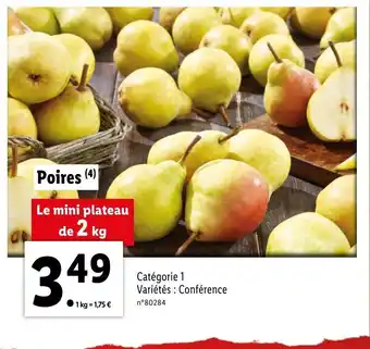 Lidl Poires offre