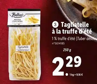 Lidl Tagliatelle à la truffe d'été offre