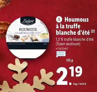Lidl Houmous à la truffe blanche d'été offre