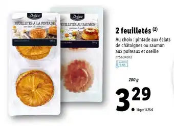 Lidl 2 Feuilletés offre