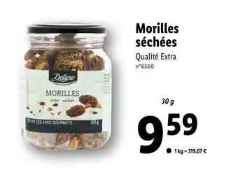 Lidl Morilles séchées offre