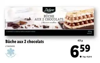 Lidl Bûche aux 2 chocolats offre