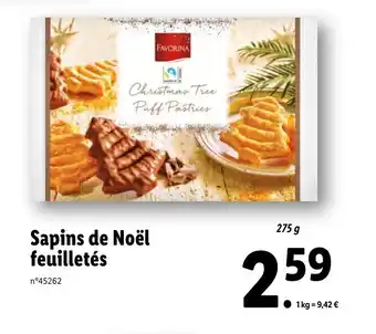 Sapins de noël feuilletés
