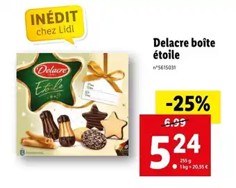 Lidl Delacre boîte étoile offre