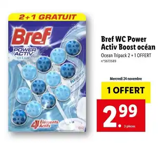 Lidl Bref WC power activ boost océan offre
