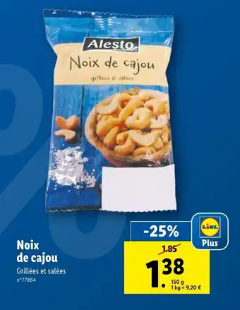 Lidl Noix de cajou offre