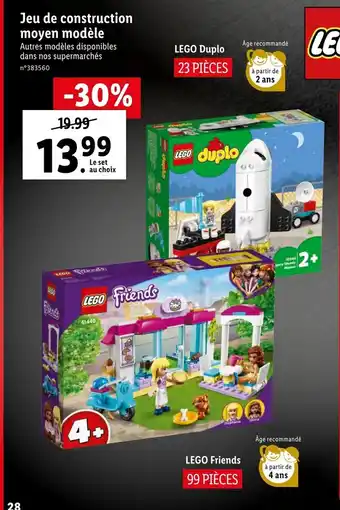Lidl Jeu de Construction Moyen Modèle offre