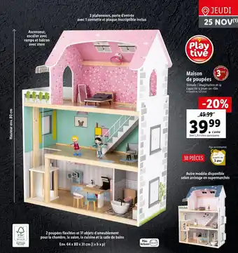 Lidl Maison de Poupées offre