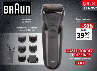 Lidl Rasoir électrique offre