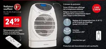 Lidl Radiateur Soufflant offre