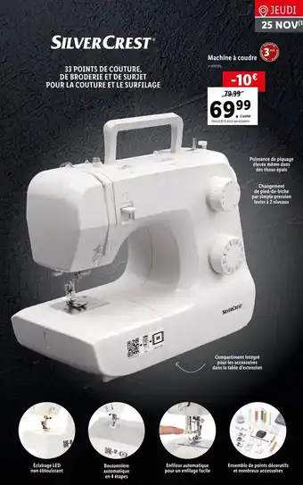 Lidl Machine à Coudre offre