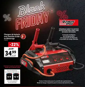 Lidl Chargeur de Batterie Avec Fonction d'Aide offre