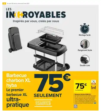 Carrefour Market Barbecue Charbon Hyba Xl1 offre