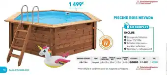 Cash Piscines Piscine Bois Nevada offre