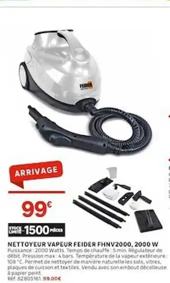 Nettoyeur Vapeur Feider Fhnv2000, 2000 W