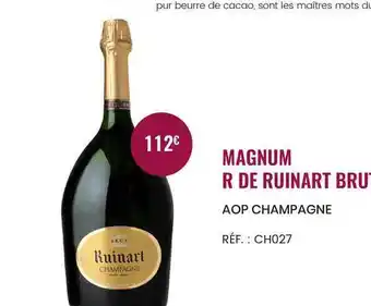 Nicolas Magnum R De Ruinart Brut Aop Champagne offre