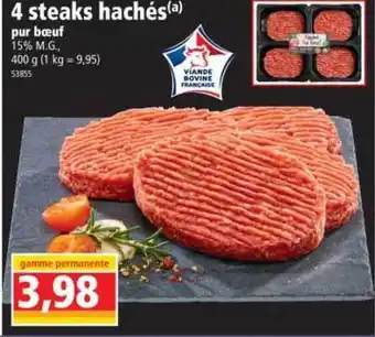 Norma 4 Steaks Hachés Pur Boeuf offre
