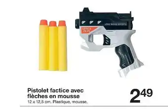 Zeeman Pistolet Factice Avec Flèches En Mousse offre
