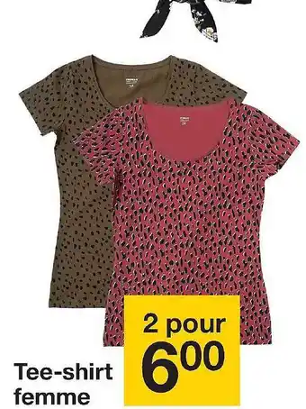 Zeeman Tee-shirt Femme offre