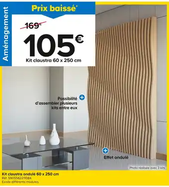 Castorama Kit claustra 60 x 250 cm offre