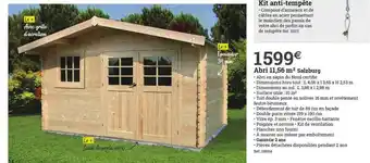 Espace emeraude Kit Anti-empête, Abri 11,56m² Salzburg offre