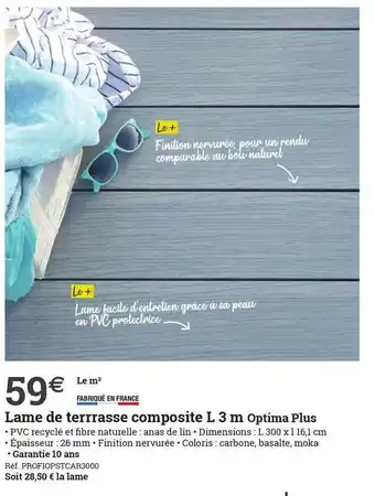 Lame De Terrasse Composite L 3 M Optima Plus