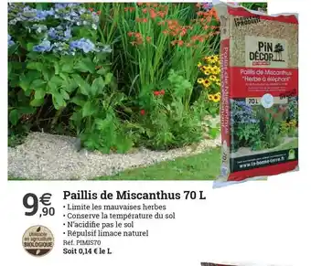 Paillis De Miscanthus 70 L