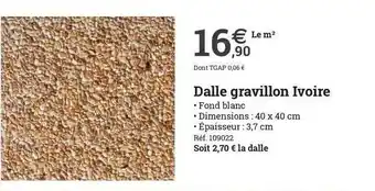 Espace emeraude Dalle Gravillon Ivroire offre