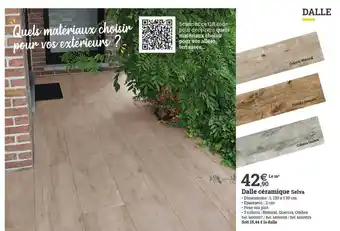 Espace emeraude Dalle Céramique Selva offre