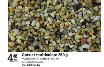 Gravier Multicolore 25 Kg