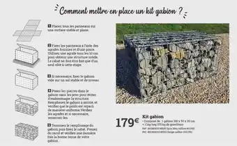 Espace emeraude Kit Gabion offre