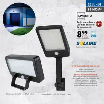 Projecteur Solaire à LED Avec Détecteur
