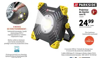 Lidl Projecteur de Chantier offre