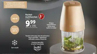 Lidl Hachoir Multifonction offre
