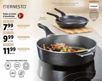 Lidl Poêle En Fonte d'Aluminium offre