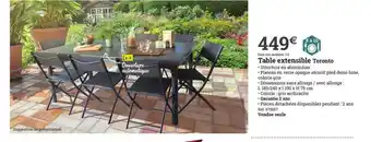 Espace emeraude Table Extensible Toronto offre