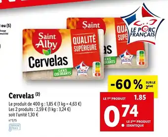 Lidl Cervelas offre