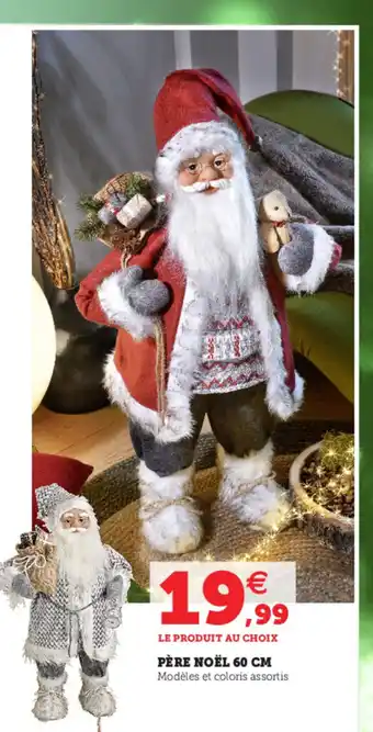 Super U Père Noël 60cm offre
