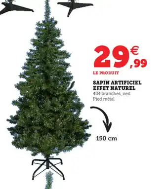 Super U Sapin Artificiel Effet Naturel offre