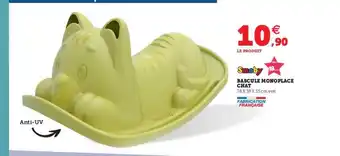 U Express Bascule Monoplace Chat Smoby offre