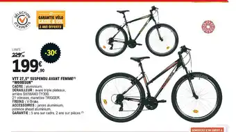E.Leclerc Sport VTT 27,5 Suspendu Avant Femme offre