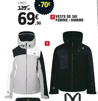 E.Leclerc Sport Veste de Ski Femme/Homme offre