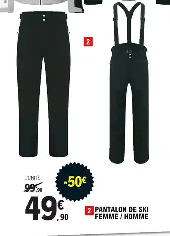 E.Leclerc Sport Pantalon de Ski Femme/Homme offre