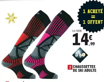 E.Leclerc Sport Chaussettes de Ski Adulte offre