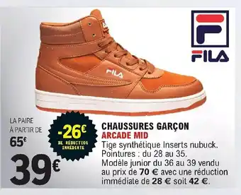 E.Leclerc Sport Chaussures Garçon offre