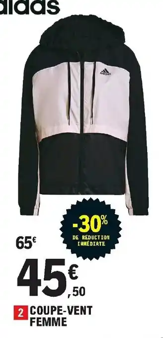 E.Leclerc Sport Coupe-Vent Femme offre